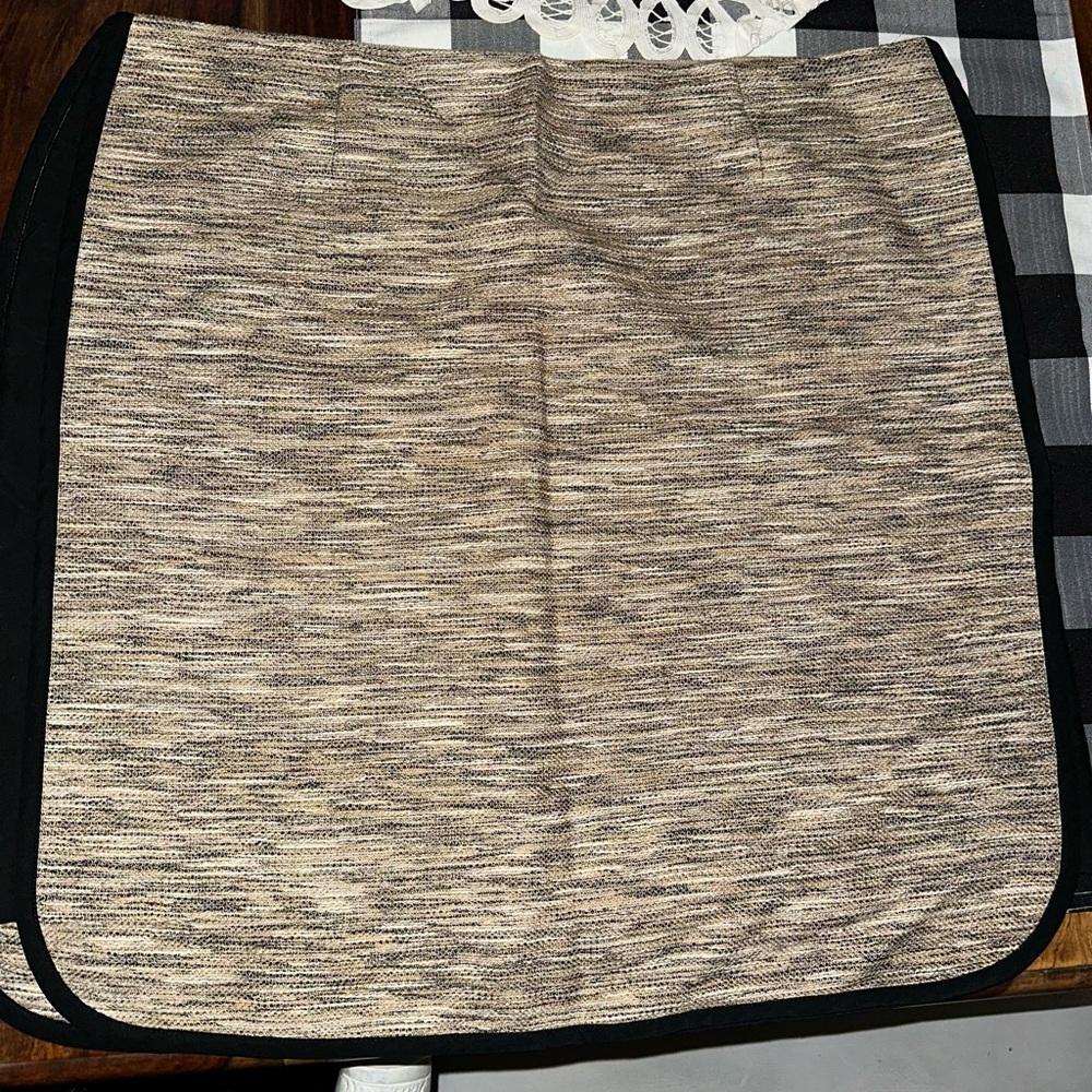 Alberta Ferretti Tan and Black Pencil Skirt size 10